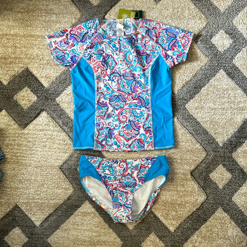 L.L. Bean 2 piece bathing suit